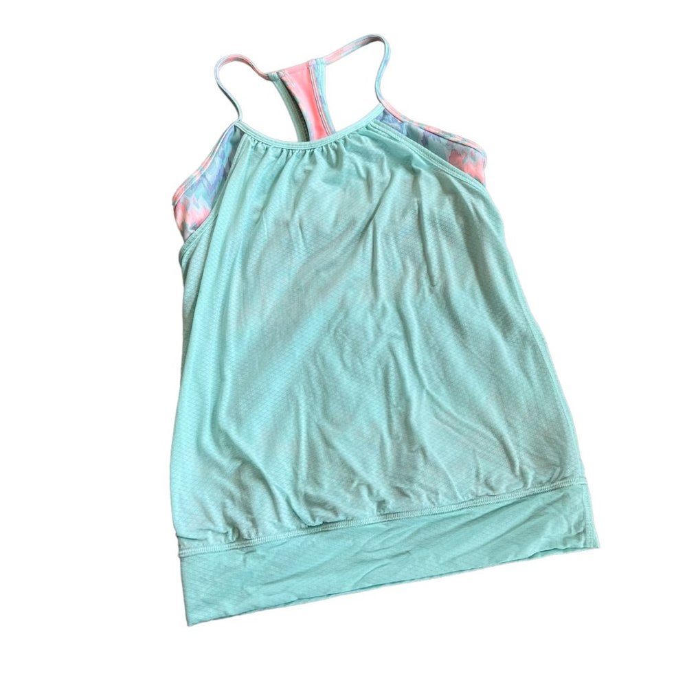 Ivivva Pastel Athletic Lined Tank With Built In Bra 12